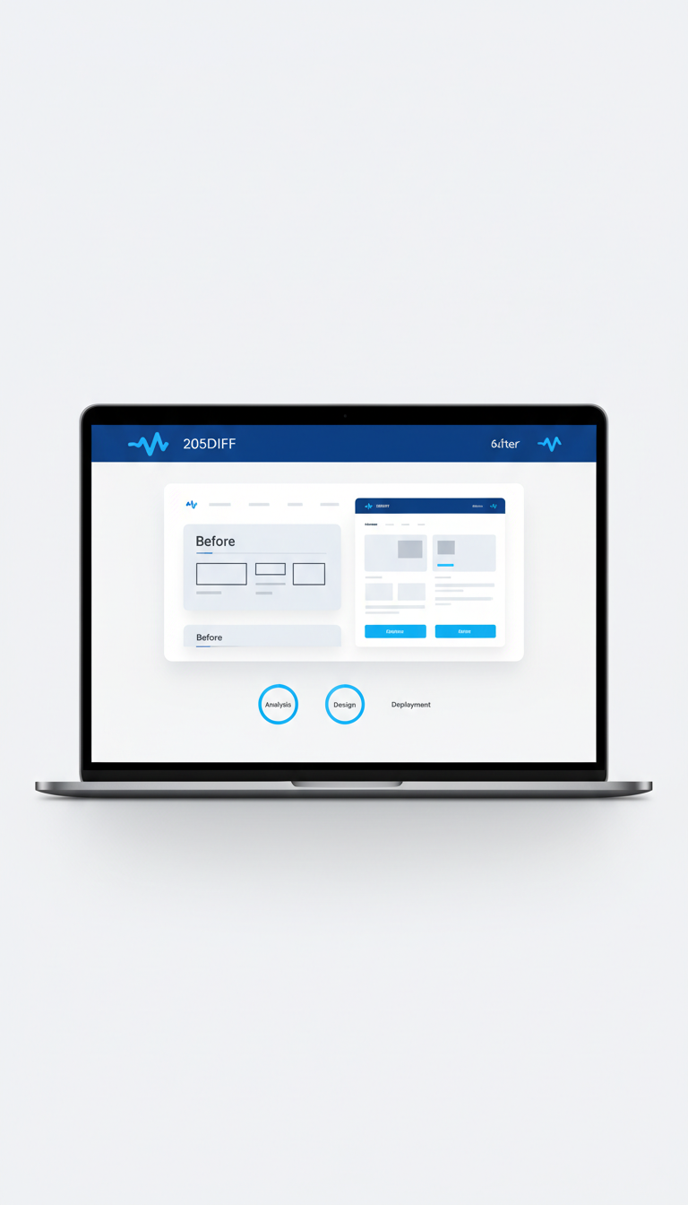 Refonte web IA sur ordinateur portable